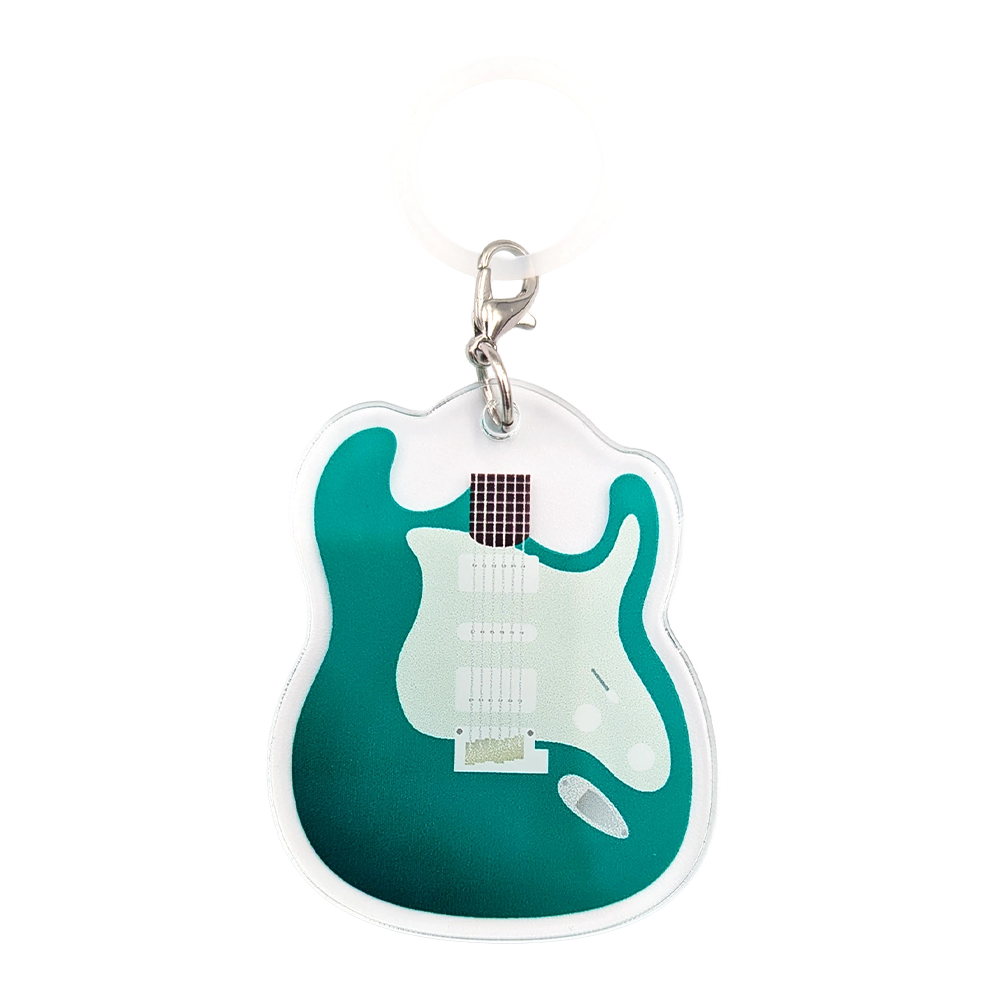 Japan Tour - Green Guitar Key Chain